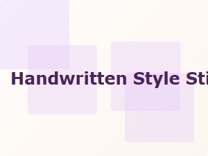 Handwritten Style Sticker Fonts for Customization